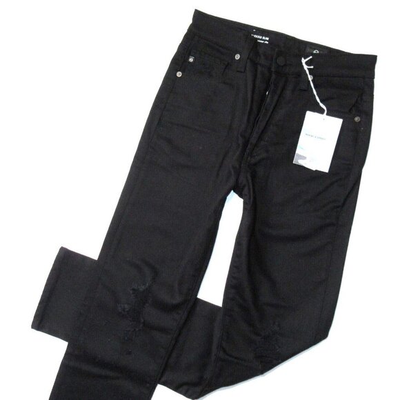 NWT Adriano Goldschmied AG Alexxis Slim in Blackboard Destroyed Jeans 26 - Picture 2 of 9